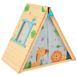 Costway Climbing Triangle With Tent Triangle Climber Crawling Toys For Kids & Baby -Learning Toys Sales GUEST 001b9e16 e77c 460e 918b 61b7ef05d892