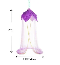 HearthSong 7-Foot Purple Flower Petals Hanging Canopy And Play Space For Twin Bed Or Playroom -Learning Toys Sales GUEST 01f758c8 9221 49bc b809 9642492b585d