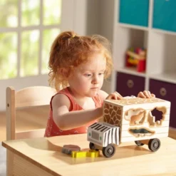Melissa & Doug Animal Rescue Shape-Sorting Truck - Wooden Toy With 7 Animals And 2 Play Figures -Learning Toys Sales GUEST 03b24b18 d6f1 47d2 8f6f b89628050069
