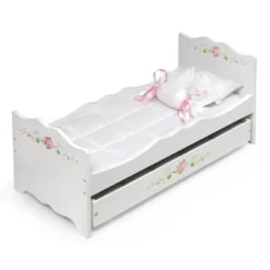 Badger Basket White Rose Doll Bed With Trundle 9 Badger Basket White Rose Doll Bed With Trundle -Learning Toys Sales GUEST 04f2adbf 0cd2 4e7c af51 2a9d45ef96bd