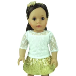 Sophia’s Lace Shirt, Skirt And Headband For 18" Dolls, Ivory/Gold 6 Sophia’s Lace Shirt, Skirt And Headband For 18" Dolls, Ivory/Gold -Learning Toys Sales GUEST 05773f68 ed92 498c b543 095769108af6