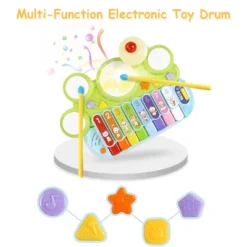 Costway 3 In 1 Musical Instruments Electronic Piano Xylophone Drum Set Learning Toys -Learning Toys Sales GUEST 064a16b7 bd99 4523 9964 cd6a3e8ca1a2