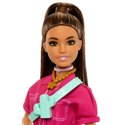 Barbie Doll In Trendy Pink Jumpsuit With Accessories And Pet Puppy (Target Exclusive) 6 Barbie Doll In Trendy Pink Jumpsuit With Accessories And Pet Puppy (Target Exclusive) - Image 4