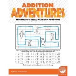 MindWare Math Adventures Addition And Subtraction: Set Of 4 - Brainteasers