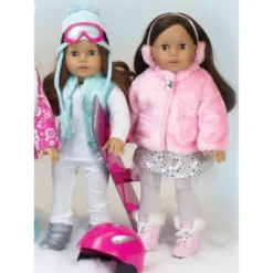 Sophia’s Pink Faux Fur Coat And Earmuff Headband Set For 18" Dolls -Learning Toys Sales GUEST 0aff5134 7b06 4879 bd91 1a5563a49134