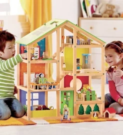 HearthSong - Contemporary All-Season Dollhouse Doll Family