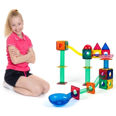 Picasso Tiles Magnetic Marble Run 70pc Building Set 6 Picasso Tiles Magnetic Marble Run 70pc Building Set - Image 4