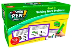 Teacher Created Resources Power Pen Learning Cards: Solving Word Problems, Grade 4