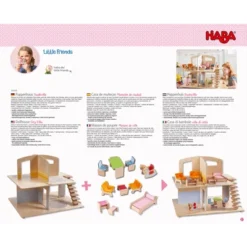 HABA Little Friends Dollhouse City Villa With 10 Pieces Of Furniture -Learning Toys Sales GUEST 12085b16 b718 4e24 9ebd f712054452df