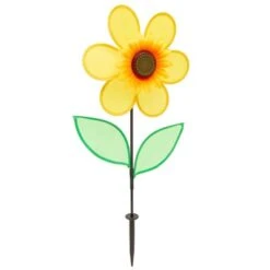 Okuna Outpost 2 Pack Sunflower Wind Spinners Yellow Pinwheels For Yard And Garden Outdoor Decor, 12 X 24 In -Learning Toys Sales GUEST 140067d8 1901 4267 a35a 35b13e401f9a