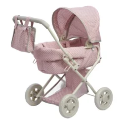 Olivia's Little World - Polka Dots Princess Baby Doll Deluxe Stroller - Pink & Gray -Learning Toys Sales GUEST 16444a2a 2390 4864 b928 42504a828cea