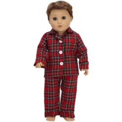 Sophia’s Red Flannel Pajamas And Slippers Set For 18" Dolls -Learning Toys Sales GUEST 1682fcf6 a45c 4778 a693 d22b33b594a6