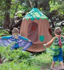 HearthSong Woodland HugglePod HangOut Set With Nylon Hanging Tent, LED Leaf Lights And Crescent Stand -Learning Toys Sales GUEST 1705c759 0ecf 4b4a a9c5 5247023cd4ed