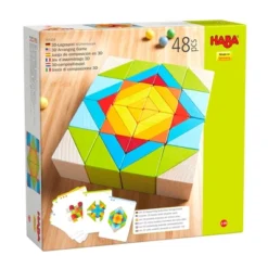 HABA 3D Puzzle Cube Mosaic - 48 Piece Wooden Blocks With 10 Double Sided Template Cards -Learning Toys Sales GUEST 17aec494 6582 47d3 ab39 c5c9094dd112