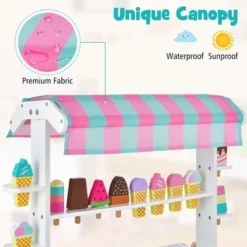 Costway Kid's Ice Cream Cart Food Trunk Play Toy Set With Display Rack & Accessories -Learning Toys Sales GUEST 1982ba00 e413 4830 b422 8a62ef7c02c0