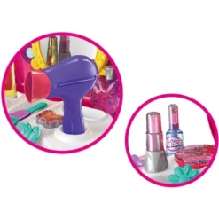 Link Worldwide Deluxe 21pc Princess Cosmetic Toy Beauty Dressup Playset Pretend Play Toy Set - Pink