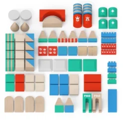 FAO Schwarz Toy Wood Castle Blocks 75pc Sprout -Learning Toys Sales GUEST 1bc7605a ac51 4ffb a708 f0e697d69421