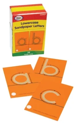 Didax Special Needs Fine Lowercase Tactile Sandpaper Letters, Gr PreK-1, Set Of 28