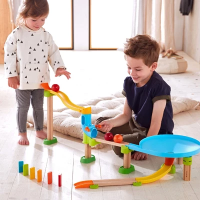 HABA Kullerbu Traffic Jam Ball Track 33 Piece Set With Funnel 8 HABA Kullerbu Traffic Jam Ball Track 33 Piece Set With Funnel - Image 6