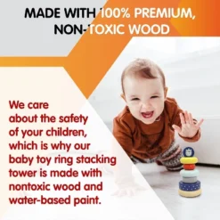 Leo & Friends Benny Wooden Stacking Toy -Learning Toys Sales GUEST 1e07256e 8801 4c06 b0a9 73303141a1e0