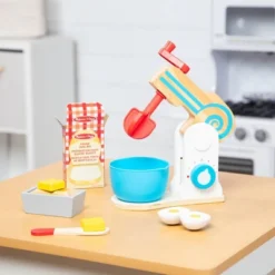 Melissa & Doug Wooden Make-a-Cake Mixer Set (11pc) - Play Food And Kitchen Accessories -Learning Toys Sales GUEST 20472d92 89ea 4340 98d8 e58891359894