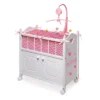 Badger Basket Cabinet Doll Crib With Chevron Bedding And Free Personalization Kit - White/Pink -Learning Toys Sales GUEST 223558ea 80ad 4874 b91a a7d395cb5eed