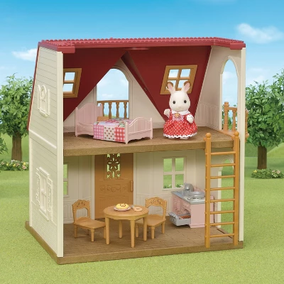 Calico Critters Red Roof Cozy Cottage, Dollhouse Playset With Figure, Furniture And Accessories 3 Calico Critters Red Roof Cozy Cottage, Dollhouse Playset With Figure, Furniture And Accessories
