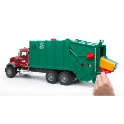 Bruder MACK Granite Garbage Truck, Ruby Red Cab, Green Garbage Box -Learning Toys Sales GUEST 2397dfd2 e3fc 427c 9812 fa0dc6092c99