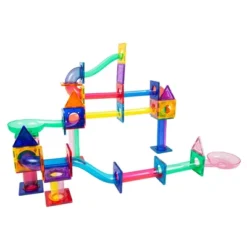 PicassoTiles® Magnetic Marble Run, 71 Pieces
