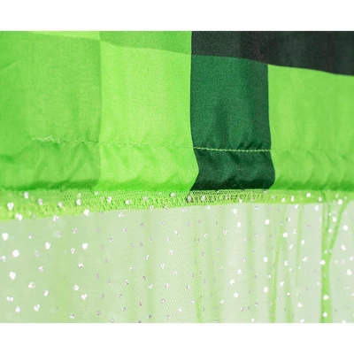 Ukonic Minecraft Green Creeper Kids Bed Canopy, Hanging Curtain Netting 4 Ukonic Minecraft Green Creeper Kids Bed Canopy, Hanging Curtain Netting - Image 2