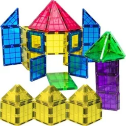 Magnetic Tiles Building Blocks 100pc Set - Includes Bonus 13 Piece Insert Alphabet Cards - STEM 3D Magnet Tiles - Play22usa -Learning Toys Sales GUEST 25239395 709c 4af2 9310 9bb41341eb53