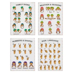 Bright Creation Sign Language Posters For Kids, Teacher Classroom Supplies (13 X 17 In, 8 Pack) -Learning Toys Sales GUEST 26320b5f 524e 4195 865b d21ba1027ab7