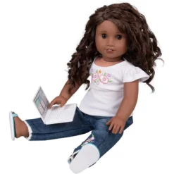 Dress Along Dolly Metal Laptop Computer With Carrying Bag For American Girl Doll -Learning Toys Sales GUEST 26a6ae8f 3758 4ba4 9b92 83877a82a313