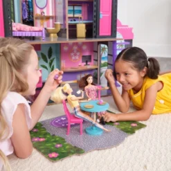 KidKraft 2-in-1 Wooden Hotel & Waterslide Dollhouse -Learning Toys Sales GUEST 275be88d 10f9 4abe 99af 961cfbea7af3