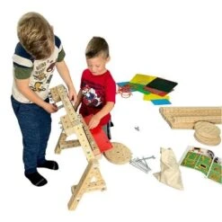 Woodmobiel By Funphix Standard Kit |Modular Construction Toy With 26 Wood Pieces, 4 Wheels, Real Nuts & Bolts -Learning Toys Sales GUEST 27ffa3c0 d617 4ac9 a4dd ae609a52ac4f