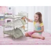 Badger Basket Scrollwork Metal Triple Doll Bunk Bed With Ladder And Bedding - Silver/Pink/Stars -Learning Toys Sales GUEST 28dbb94d d9b5 43ac 8f6e 563011be0e18