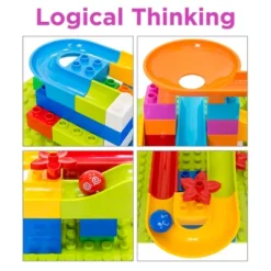 Best Choice Products 97-Piece Marble Maze Run Racetrack Puzzle Construction Game Set STEM Toy W/ 4 Balls -Learning Toys Sales GUEST 28f136e2 cfd7 4800 b96f 099a4222f375