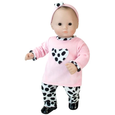 Sophia’s 3 Piece Dalmatian Print Set For 15" Dolls, Pink 3 Sophia’s 3 Piece Dalmatian Print Set For 15" Dolls, Pink