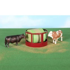 Little Buster Toys 1/16 Red Metal Round Bale Hay Feeder 500215