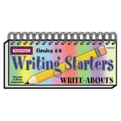 McDonald Publishing Writing Starters Write-Abouts, Grade 4-8, Pack Of 2