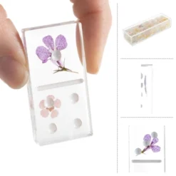 Acrylic Dominos Set - 28-Piece Domino Game With Display Box - Strategy Game, Tabletop Decoration And Modern Home Decor- Flower 15 Acrylic Dominos Set - 28-Piece Domino Game With Display Box - Strategy Game, Tabletop Decoration And Modern Home Decor- Flower -Learning Toys Sales GUEST 2af10679 4de4 4f82 bd74 a4a8df70c8f0