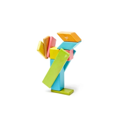 Tegu Magnetic Wooden Blocks, 14-Piece Set, Tints 7 Tegu Magnetic Wooden Blocks, 14-Piece Set, Tints - Image 5