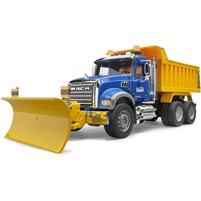 Bruder MACK Granite Dump Truck With Snow Plow Blade And Light & Sound Module 3 Bruder MACK Granite Dump Truck With Snow Plow Blade And Light & Sound Module
