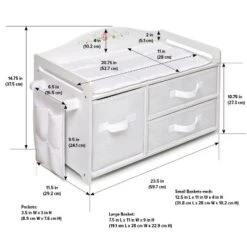 Badger Basket Doll Care Station With Three Baskets And Pocket Organizer - White Rose 17 Badger Basket Doll Care Station With Three Baskets And Pocket Organizer - White Rose -Learning Toys Sales GUEST 2ee873fd e177 484f a0bd d90938fb5402