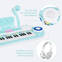 Costway 37-Key Kids Piano Keyboard Playset Electronic Organ Light BluePink -Learning Toys Sales GUEST 2fa9e4dc 90fb 4c08 bb3e ded7e96ee3a3