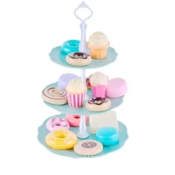 Jewelkeeper Tea Party Set For Little Girls With Tin Tea Set + Food & Carrying Case, Cat Design, 42 Piece -Learning Toys Sales GUEST 305380c7 7958 462b a029 5da56200b320