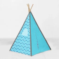 Bacati - Mix N Match Turquoise Gray Chevron Dots Play Tent For Kids/Toddlers, 100% Cotton Percale Fabric Cover 11 Bacati - Mix N Match Turquoise Gray Chevron Dots Play Tent For Kids/Toddlers, 100% Cotton Percale Fabric Cover -Learning Toys Sales GUEST 33acd9dc c462 4bb4 9e1c 001d9ef2b3c2