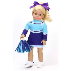 Sophia's - 18" Doll - Cheerleader Dress, Pom-pom & Hair Bow Set - Aqua/Purple -Learning Toys Sales GUEST 33d39f35 54f1 42eb 8b39 e3d197bf784d