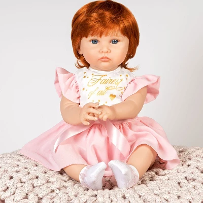 Paradise Galleries Reborn Toddler - Once Upon A Princess, 20 Inch Made In GentleTouch Vinyl, Red Hair, 6-Piece Realistic Baby Doll Gift Set 5 Paradise Galleries Reborn Toddler - Once Upon A Princess, 20 Inch Made In GentleTouch Vinyl, Red Hair, 6-Piece Realistic Baby Doll Gift Set - Image 3