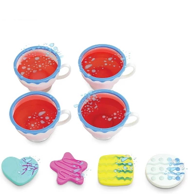 Kidzlane Plastic Play Tea Set For Little Girls - 34 Pieces 3 Kidzlane Plastic Play Tea Set For Little Girls - 34 Pieces